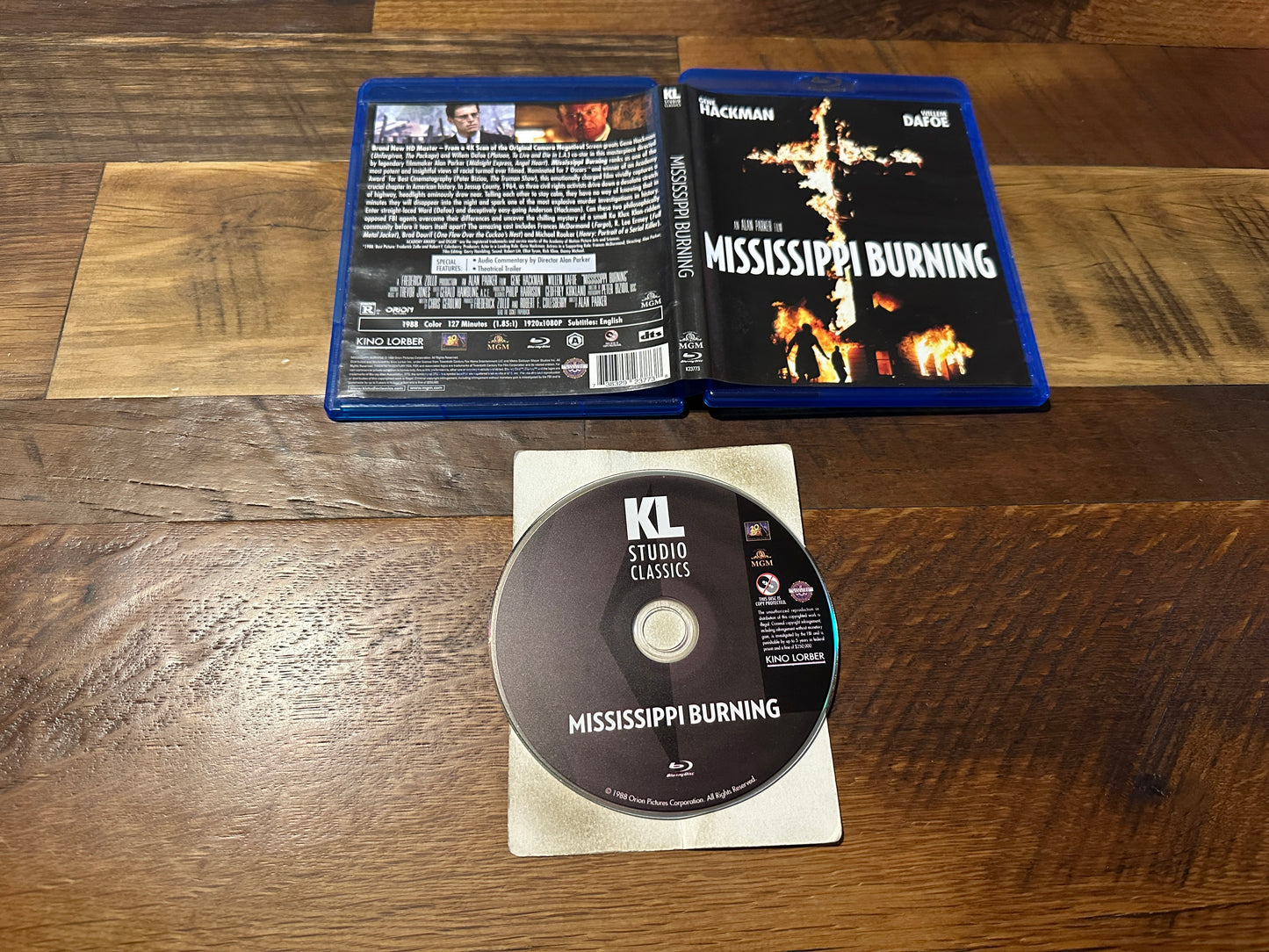 Mississippi Burning (Blu ray, Kino Lorber, 80’s Classic, Gene Hackman)