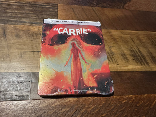 Carrie (4K Ultra HD/Blu ray, Scream Factory, Steelbook, 3 Disc, NEW)