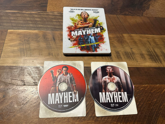 Mayhem (4k Ultra HD/ Blubray, RLJE Films, Steelbook, 2 Disc, No Digital)