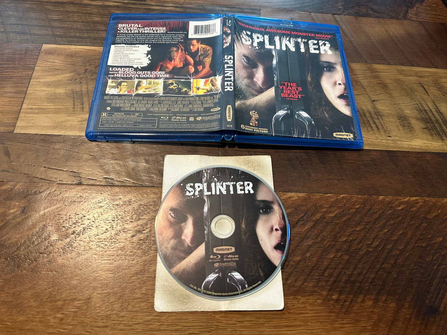 Splinter (Blu ray, Magnolia Home Entertainment, 2008 Classic Thriller)