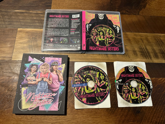 Nightmare Sisters (Blu ray, Vinegar Syndrome, Slipcover, 80's Classic)