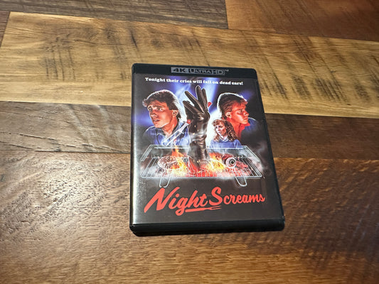 Night Screams (4K Ultra HD, Vinegar Syndrome, 80’s Horror, 3 Disc)