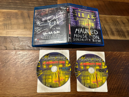 Haunted House On Sorority Row Blu ray/DVD-Cast Signed-100 Made