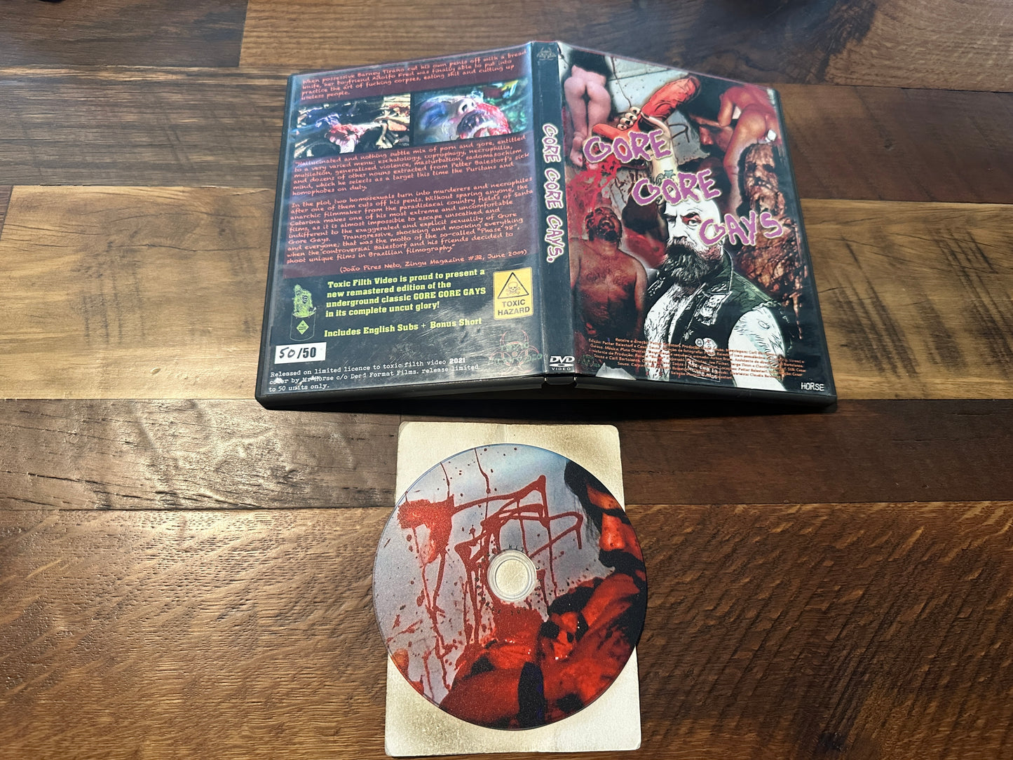 Gore Gore Gays (DVD-R, Toxic Fifth Video, Limited Edition, 50 Made)