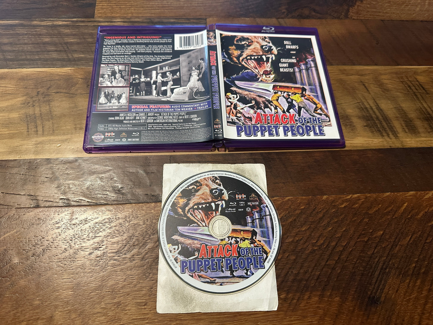 Attack Of the Puppet People (Blu ray, Scream Factory, 50’s Classic, Widescreen)