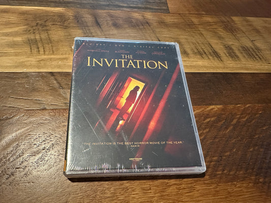 The Invitation (Blu ray, Draft House  Films, 2015 Classic, Widescreen, NEW)