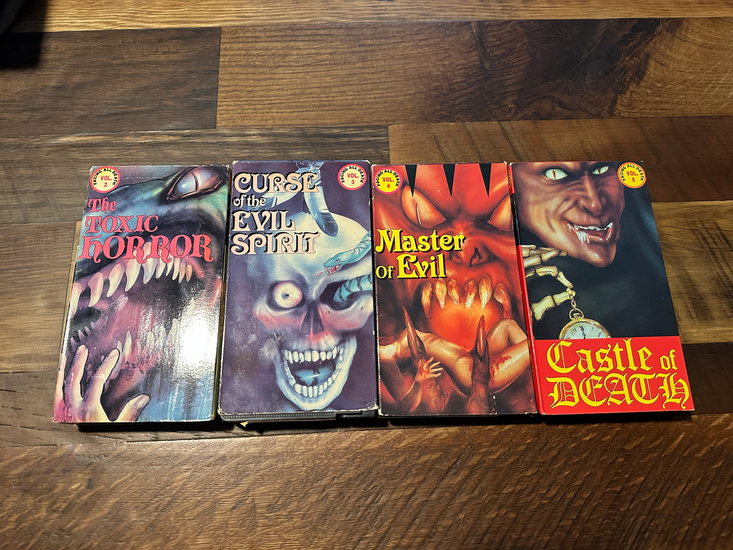 Toxic Horror, Curse of the Evil Spirit, Castle of Death, Master Of Evil VHS’s