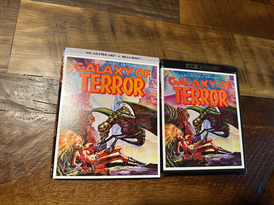 Galaxy of Terror 4K Ultra HD/Blu ray-Scream Factory-Slipcover-NEW