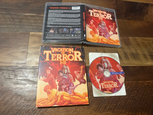 Vacation Of Terror I & II (Blu ray, Vinegar Syndrome, Slipcover, Horror Classic)
