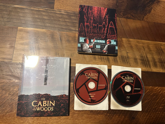 The Cabin In The Woods 4K Ultra HD/Blu ray-Slipcover-Steelbook-No Digital