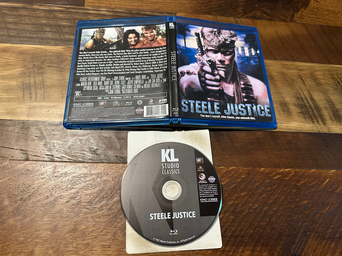 Steele Justice Blu ray-Kino Lorber-80’s Classic-Widescreen-OOP