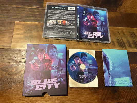 Blue City (Blu ray, Vinegar Syndrome, Hard Slipcover, Poster)