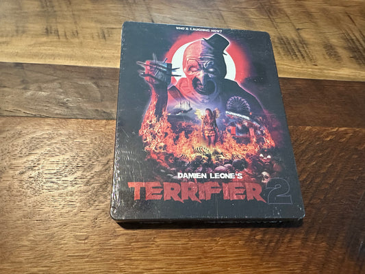 Terrifier 2 Blu ray-Damien Leone’s Classic Horror-Steelbook-NEW/Sealed