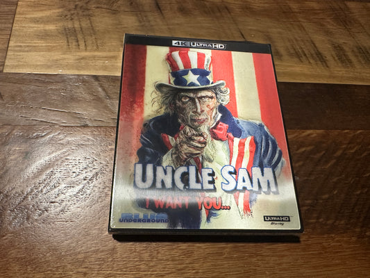 Uncle Sam (4K Ultra HD, Blue Underground, Lenticular Slipcover, NEW)