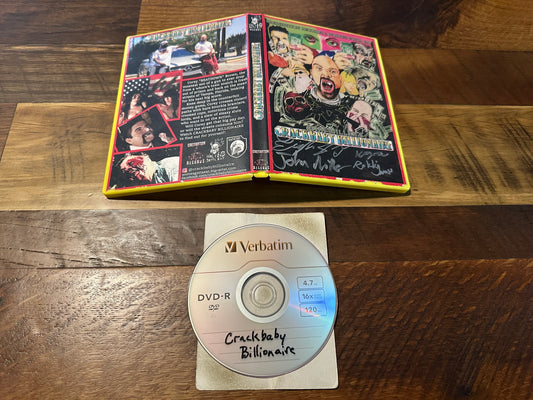 John Miller’s Crackbaby Billionaire (DVD-R Obscure Horror, Rare, Signed)