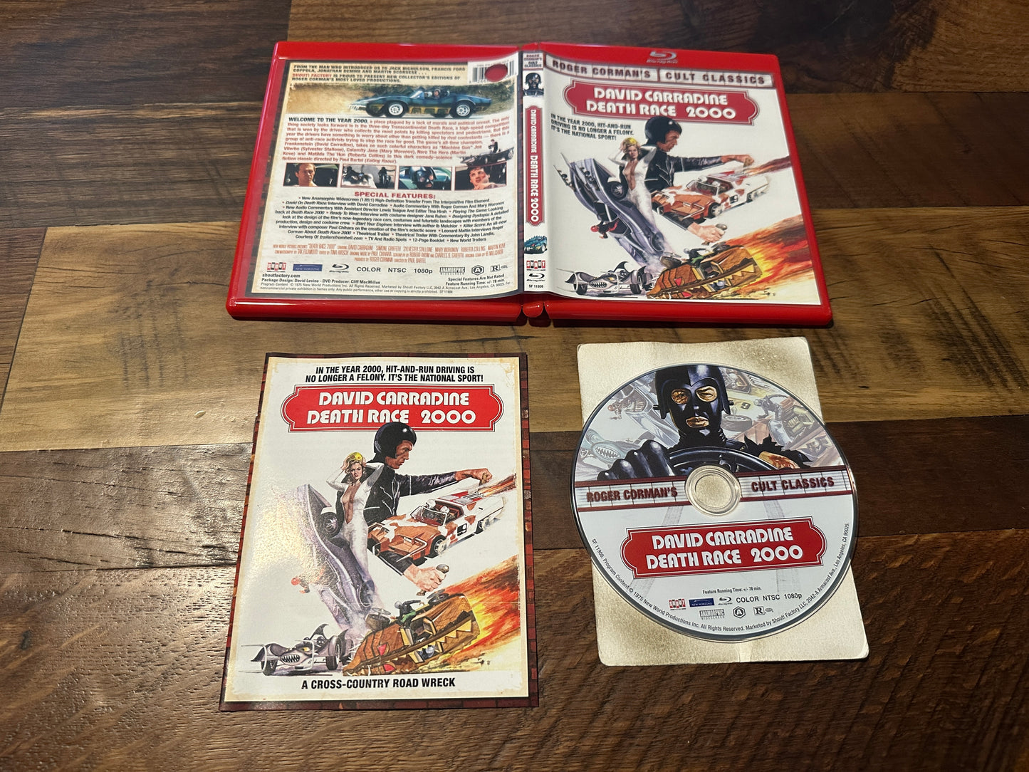 Death Race 2000 (Blu ray, Scream Factory, 70’s Roger Corman’s Classic)