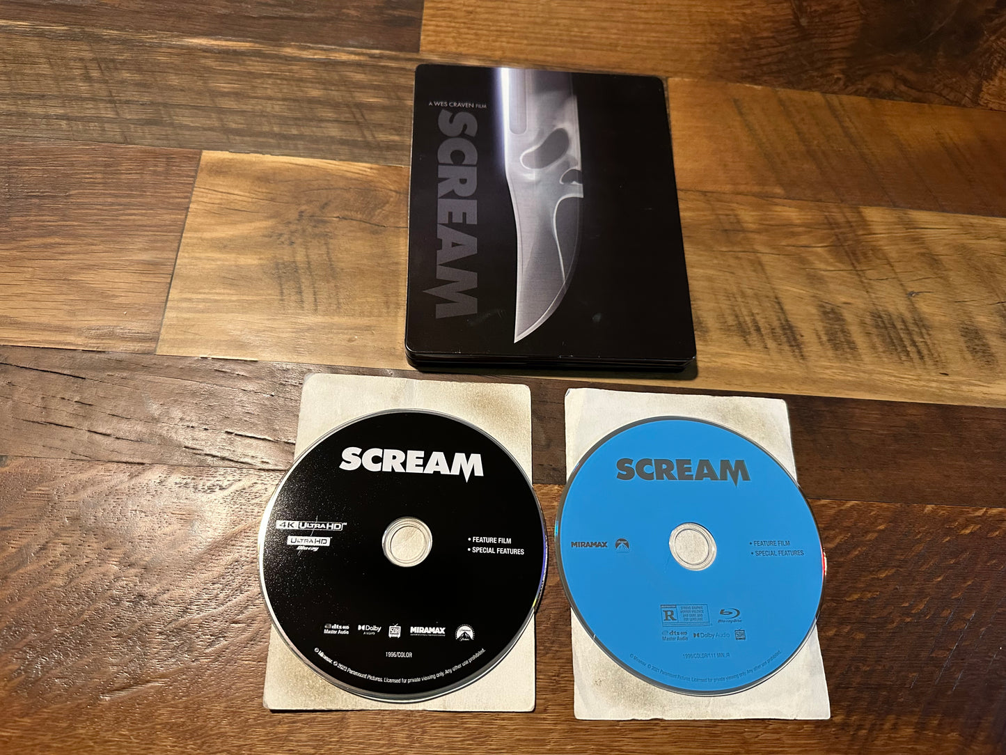 Scream 1996 25th Anniversary Ed 4k Ultra HD-Paramount-Steelbook-