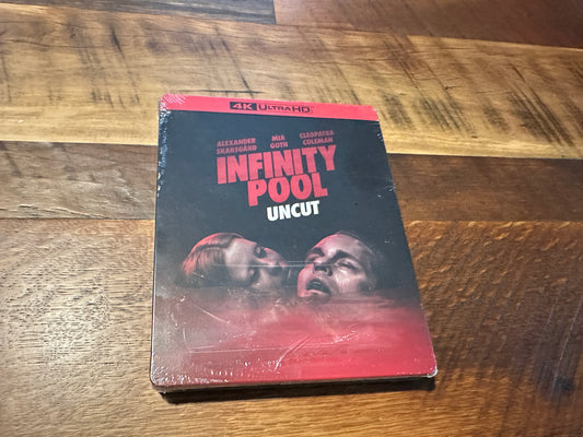 Infinity Pool 4K Ultra HD-Neon-Steelbook-Modern Horror-NEW/Sealed