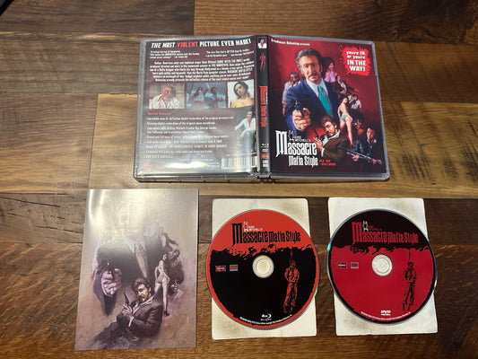 Massacre Mafia Style Blu ray/DVD-GrindHouse Releasing-Classic