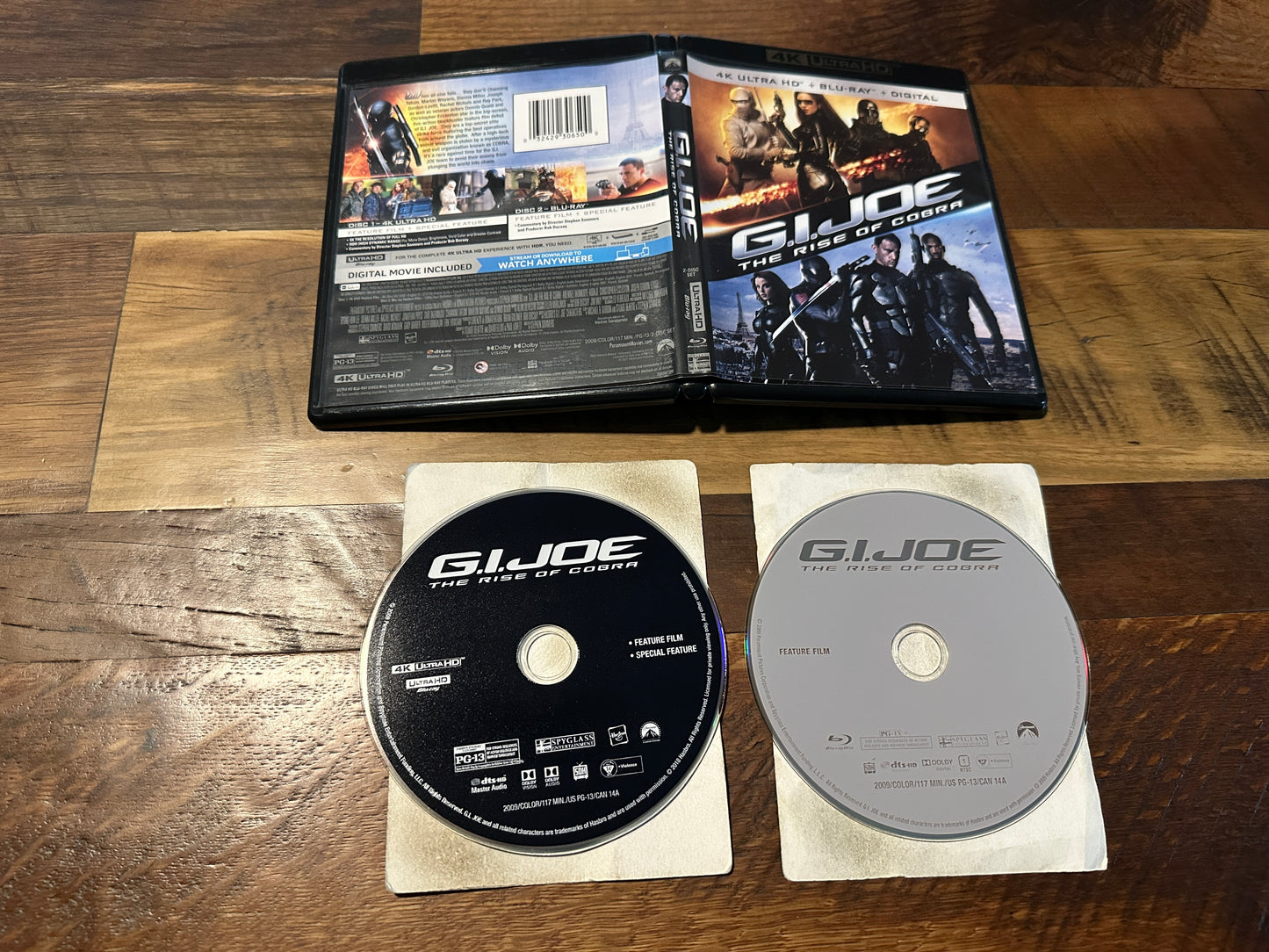 G.I. Joe The Rise Of Cobra (4K Ultra HD/Blu ray, Paramount, 2 Disc, No Dig)