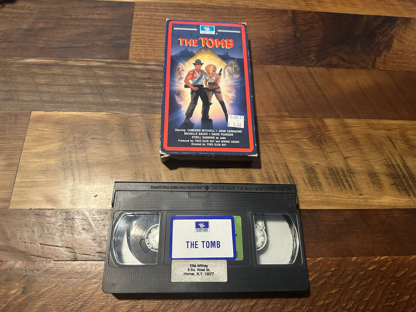 The Tomb VHS-Interglobal Home Video-Slipcase-80’s Cameron Mitchell-