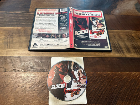 Axe & Kidnapped Coed-Severin Films-Frederick R. Friedel 70’s Classics-