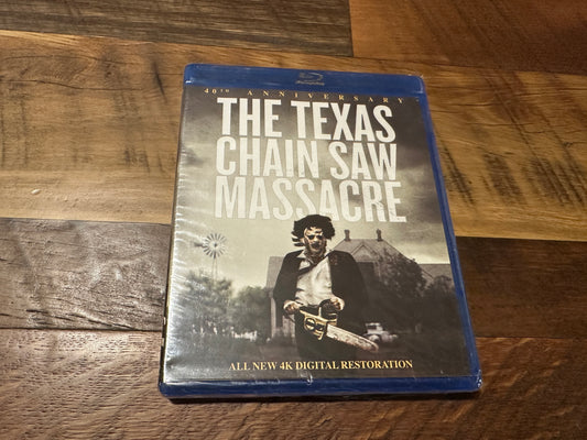 The Texas Chainsaw Massacre (Blu ray, 40th Anniversary Edition, NEW)