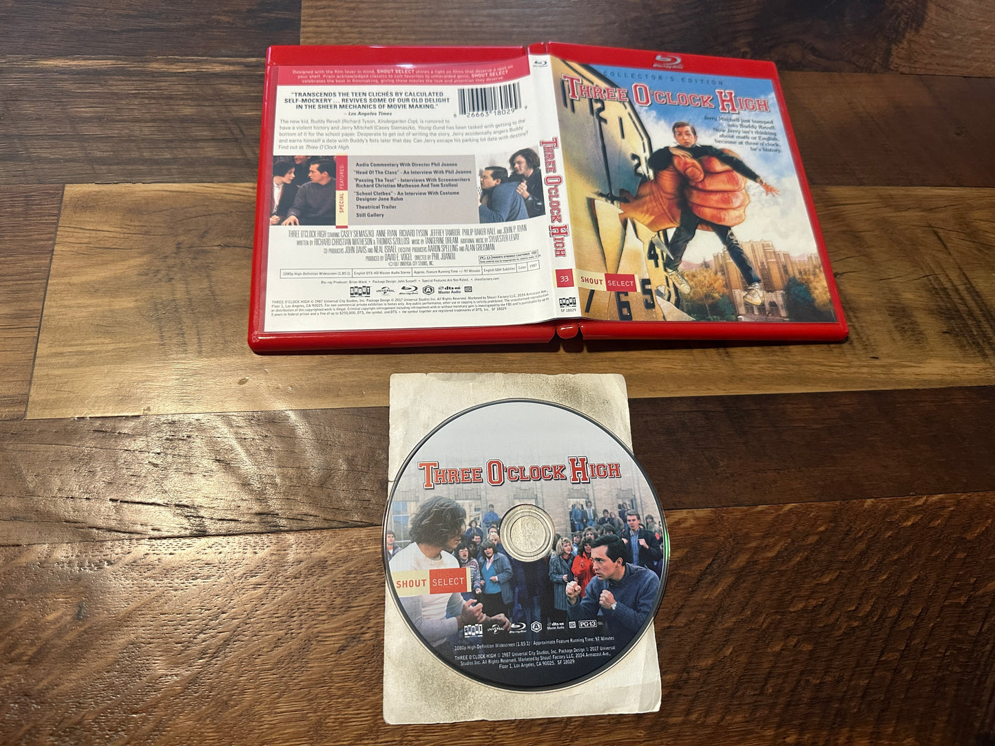 Three O’Clock High (Blu ray, Shout Select, Collector’s Edition, 80’s Classic)