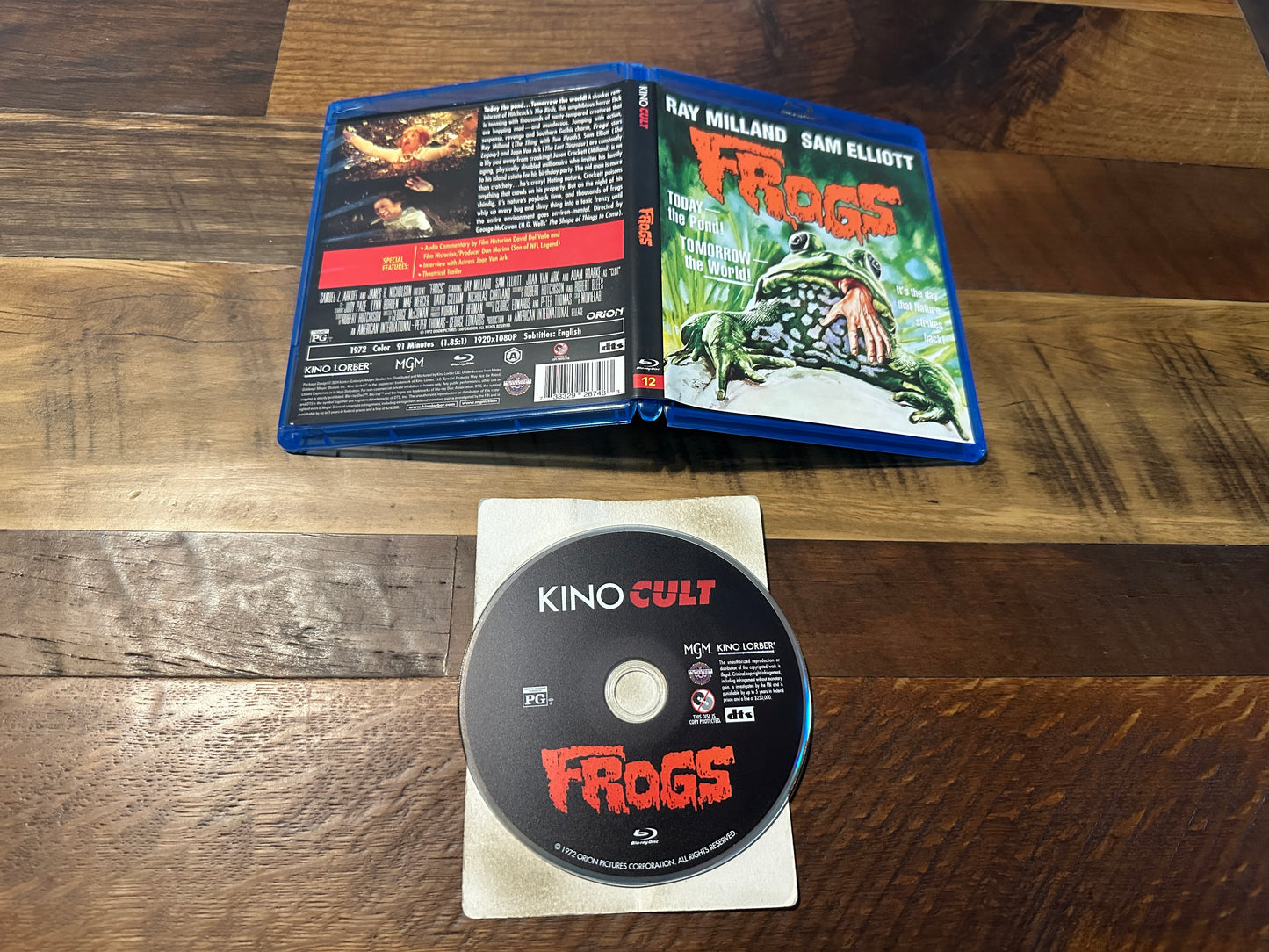 Frogs (Blu ray, Kino Lorber, 70’s Classic Horror, Widescreen)