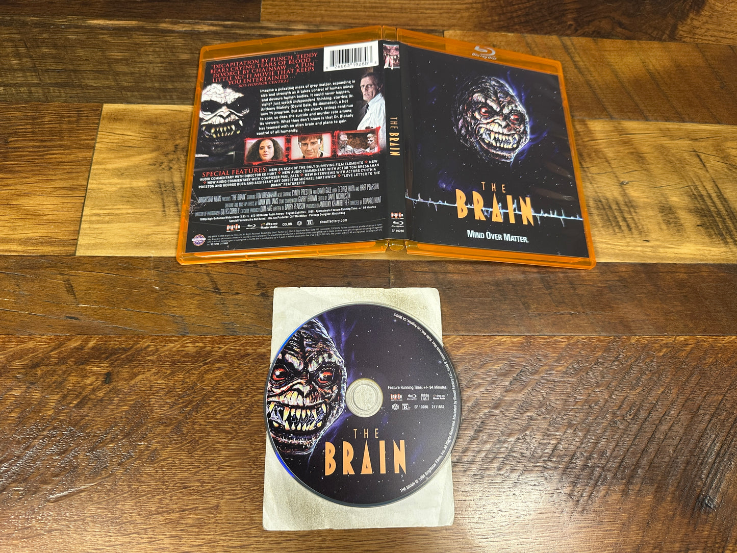 The Brain (Blu ray, Scream Factory, 80's Classic Horror, Mind Over Matter)