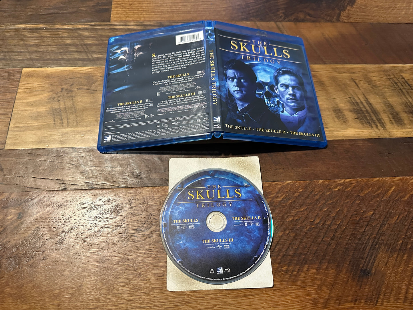 The Skulls Trilogy (Blu ray, Mill Creek Entertainment, Part 1-3, Widescreen)