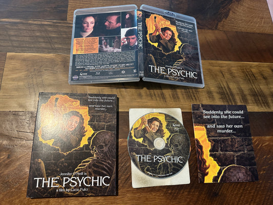 The Psychic (Blu ray, Scorpion Releasing, Slipcover, 70’s Horror)