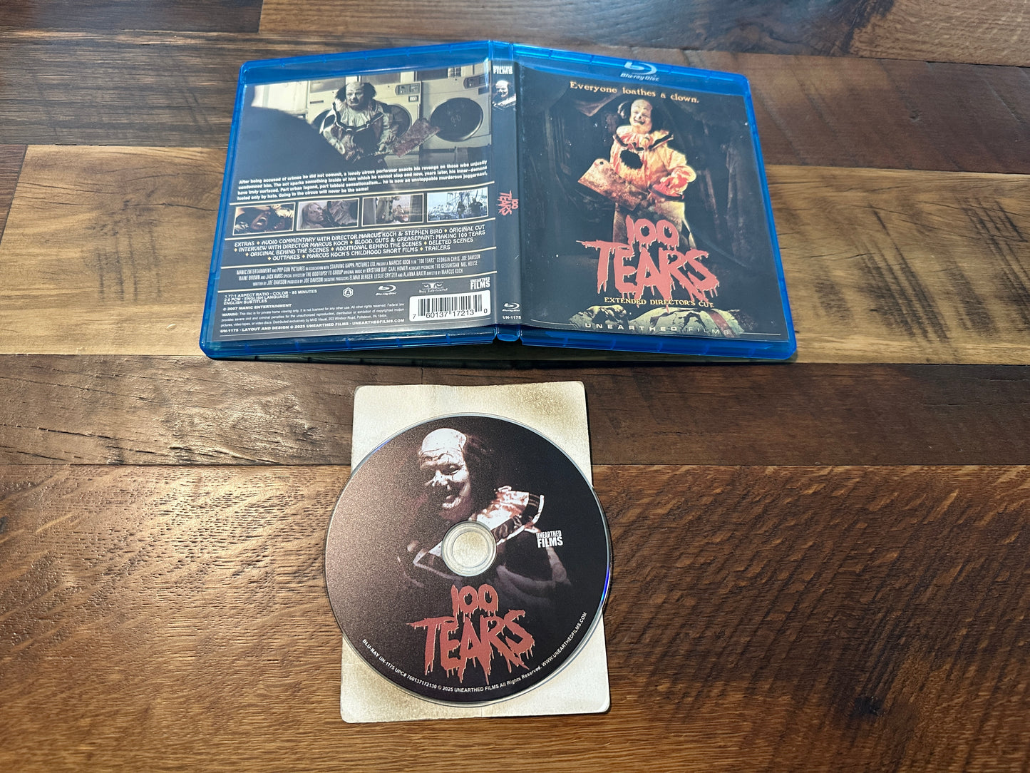 100 Tears (Blu ray, Unearthed Films, Extended Director’s Cut)