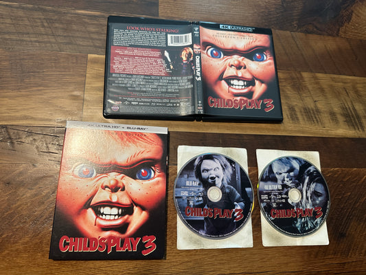 Child’s Play 3 (4k Ultra HD/Blu ray, Scream Factory, Slipcover, Collector’s Ed)