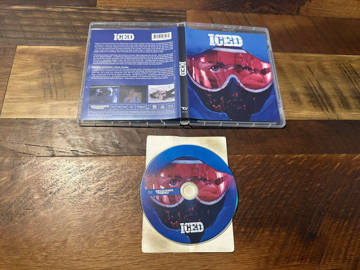 Iced (Blu ray, Degausser Video, 80’s Horror Classic)