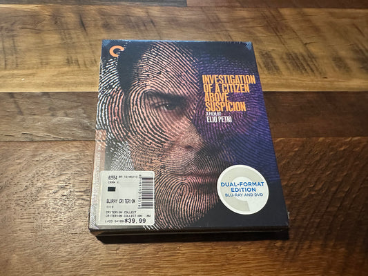 Investigation Of A Citizen above Suspicion Blu ray/DVD-Criterion Collection-NEW