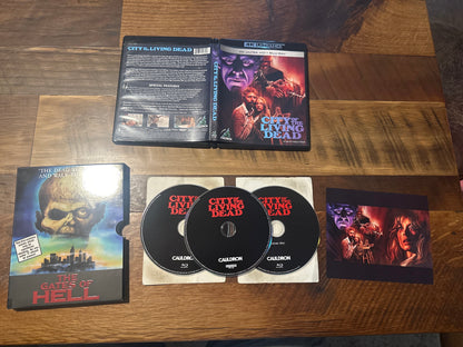 The Gates Of Hell 4K Ultra HD-Slipcase-Cauldron-80’s Horror-3 Disc-
