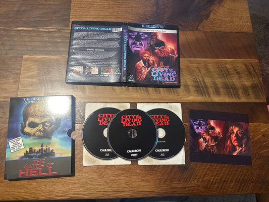 The Gates Of Hell 4K Ultra HD-Slipcase-Cauldron-80’s Horror-3 Disc-