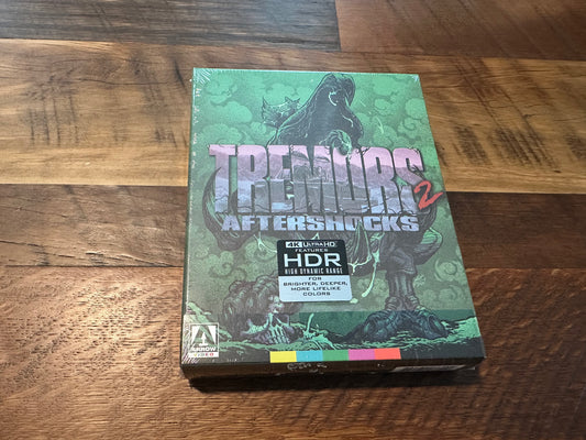 Tremors 2 Aftershocks 4K Ultra HD-Arrow Video-Limited Ed-US Release-NEW
