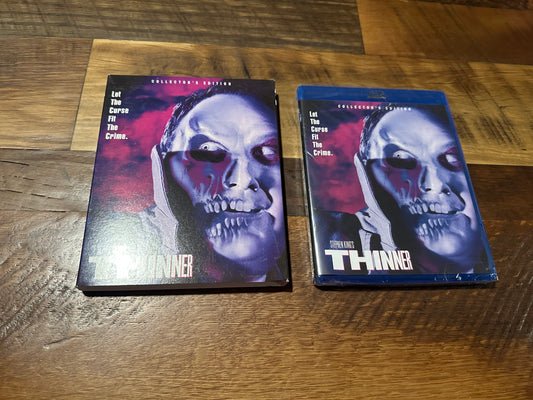 Thinner (Blu ray, Scream Factory, Slipcover, Collector’s Edition, NEW)