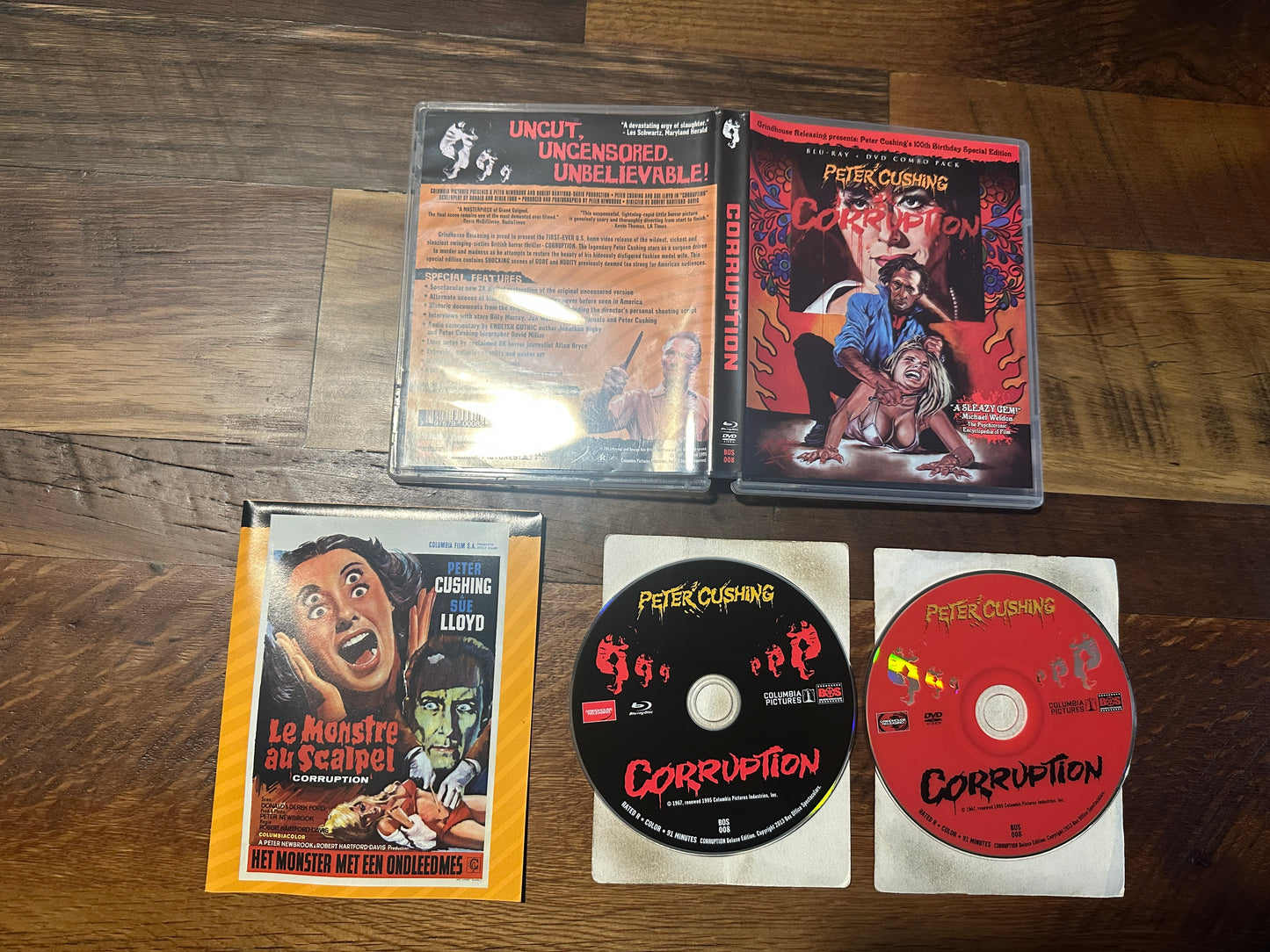 Corruption Blu ray/DVD-GrindHouse Releasing-2 Disc-Booklet-