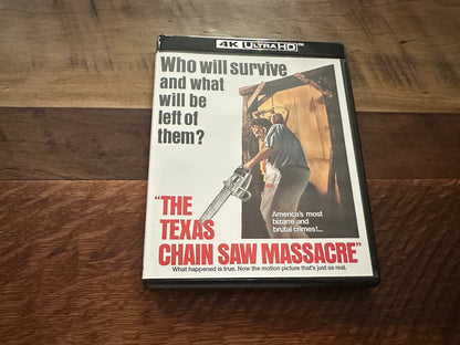 Texas Chainsaw Massacre 4k Ultra/VHS-50th Anniversary Ed-Chainsaw Prop