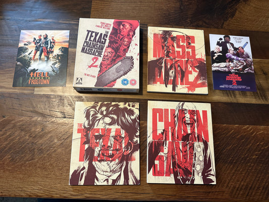 The Texas Chainsaw Massacre 2 Blu ray-Arrow Video-Limited Edition-Region B-
