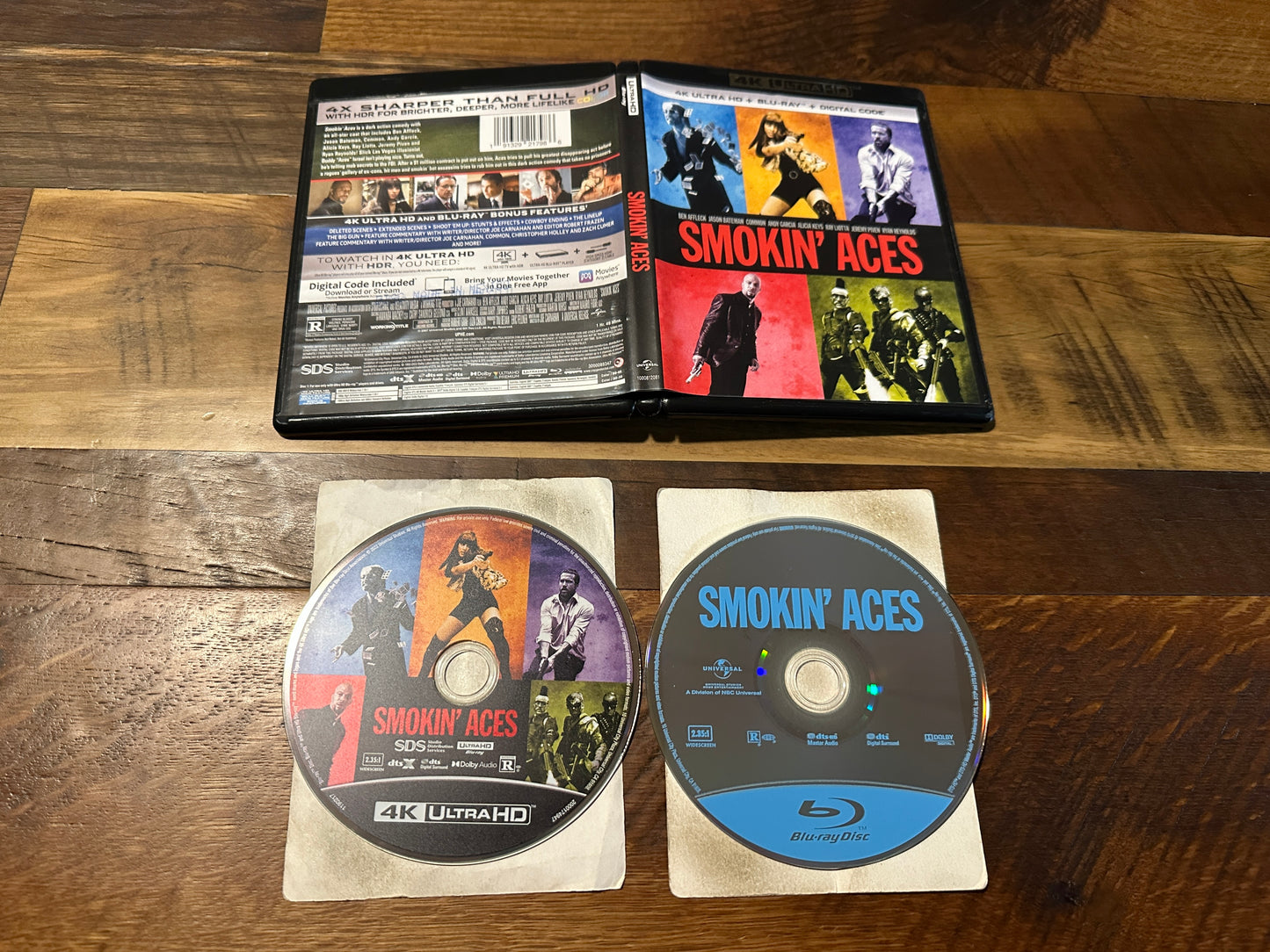 Smokin’ Aces (4K Ultra HD/Blu ray, 2007 Classic,2 Disc, Widescreen, No Digital)