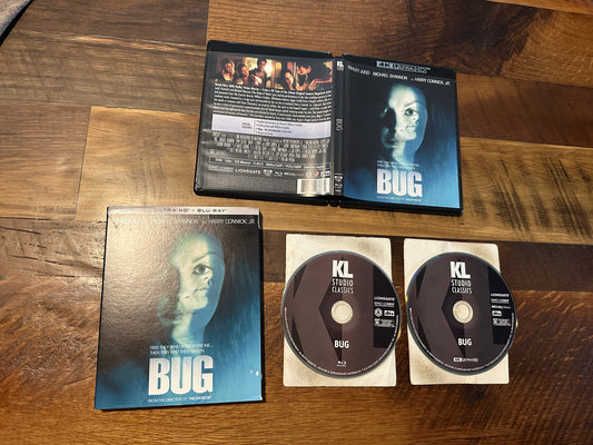 Bug (4K Ultra HD/Blu ray, Kino Lorber, 2006 Horror, Ashley Judd, Slipcover)
