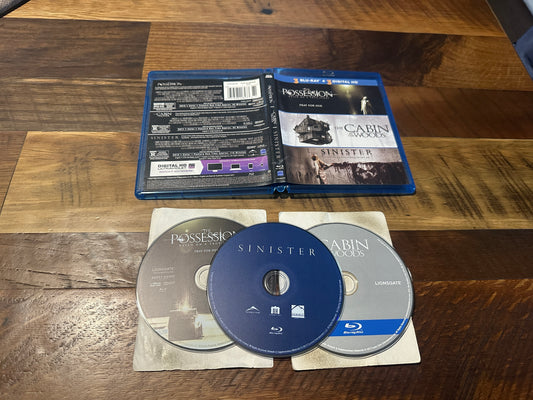 The Possession & The Cabin In the Woods, Sinister (Blu ray, Summit Ent)