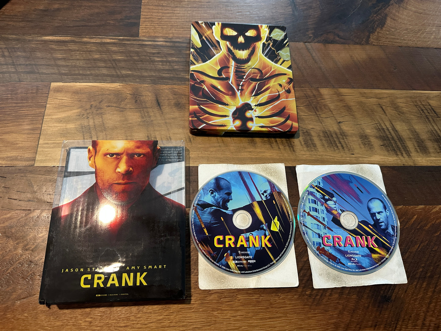 Crank (4K Ultra HD/Blu ray, Lionsgate, Steelbook, Slipcover, No Digital)