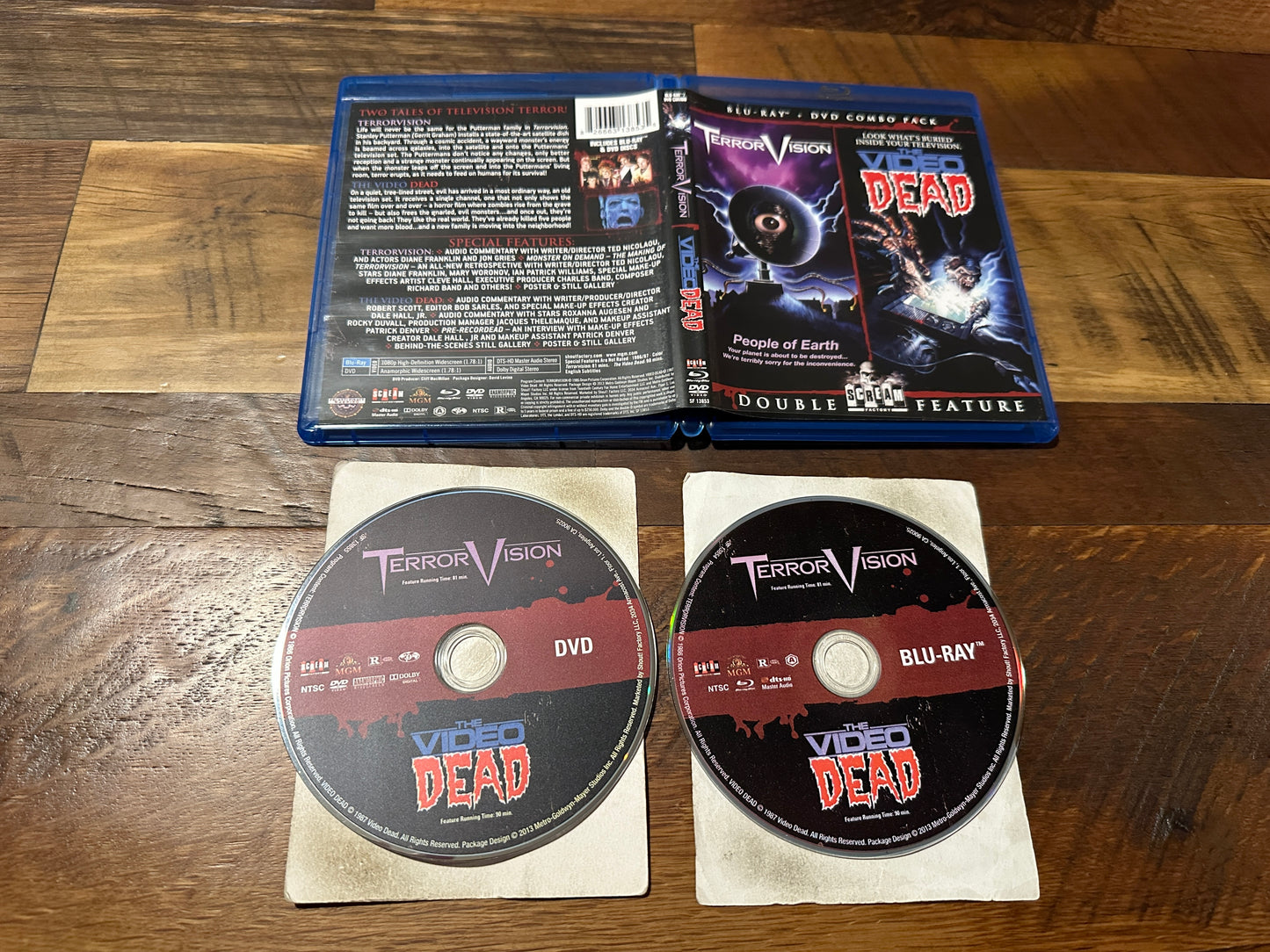 Terror Vision & The Video Dead (Blu ray, Scream Factory, Double Feature)