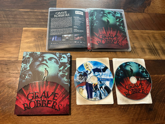 Grave Robbers 1988 (Blu ray/DVD, Vinegar Syndrome, 80's Horror, Slipcover)