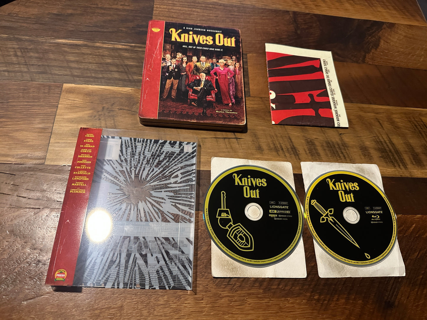 Knives Out (4K Ultra HD/Blu ray, Lionsgate, Slipcover, Steelbook, No Digital)